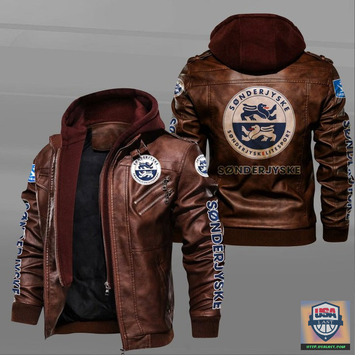 SønderjyskE Fodbold Leather Jacket - HVsun