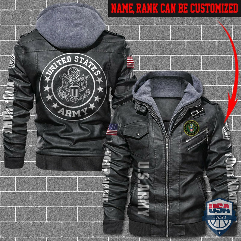 Personalized US Army Leather Jacket - HVsun