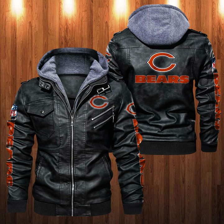 Chicago Bears Leather Jacket - HVsun