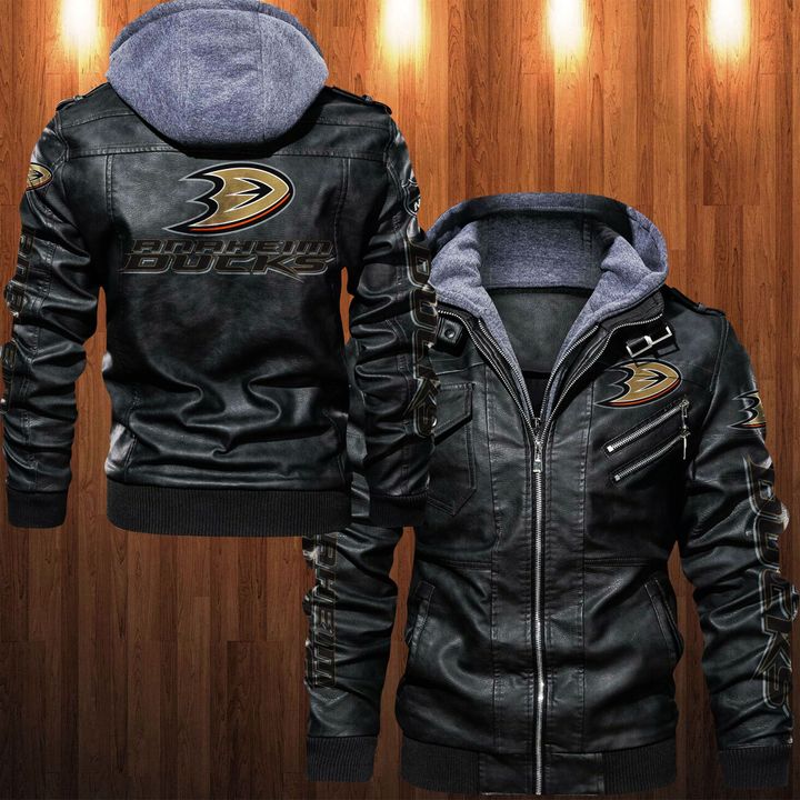 Anaheim Ducks Leather Jacket - HVsun