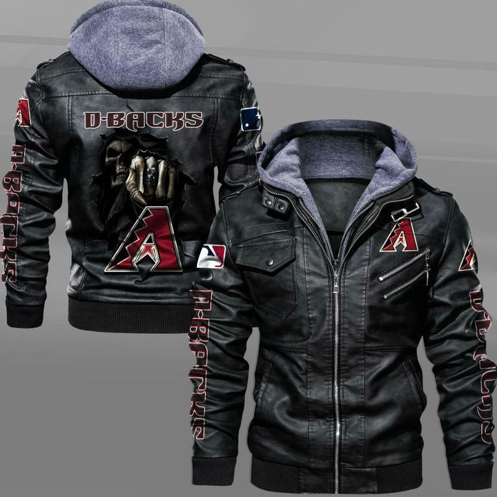 Arizona Diamondbacks Leather Jacket Dead Skull - HVsun