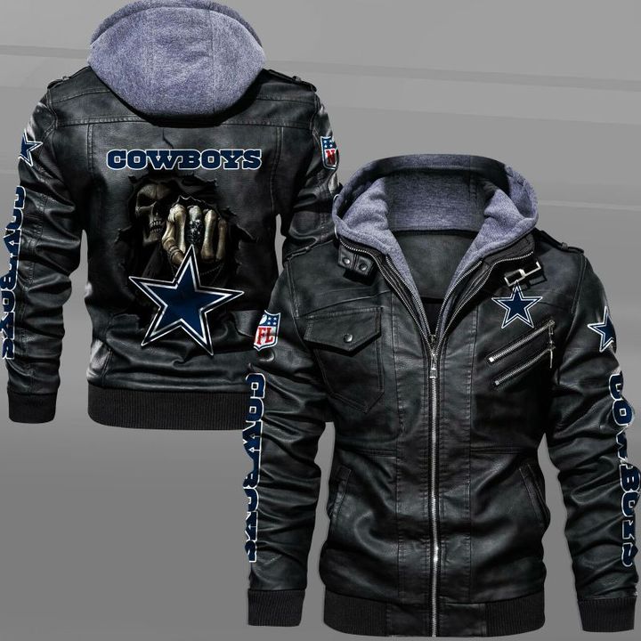 Dallas Cowboys Leather Jacket Dead Skull - USALast