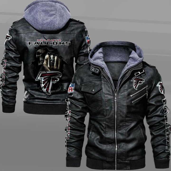 Atlanta Falcons Leather Jacket Dead Skull - HVsun
