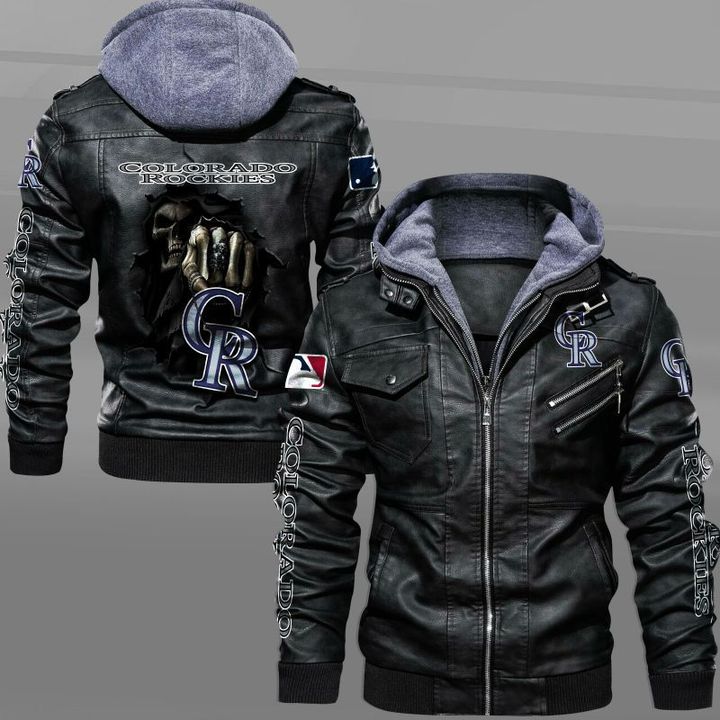 Colorado Rockies Leather Jacket Dead Skull - HVsun