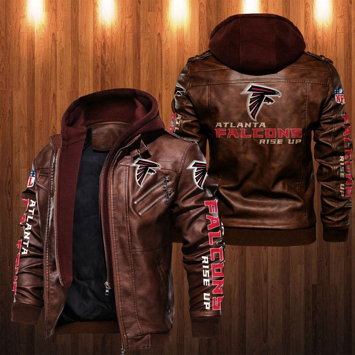 Atlanta Falcons Rise Up Leather Jacket - HVsun