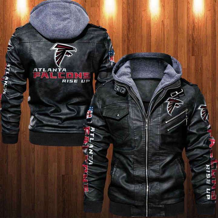 Atlanta Falcons Rise Up Leather Jacket - HVsun