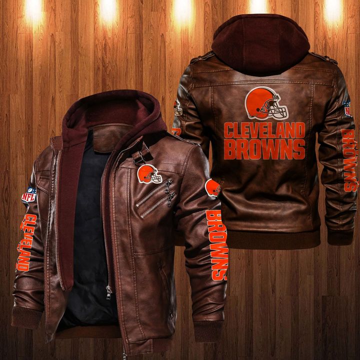 Cleveland Browns Leather Jacket - HVsun