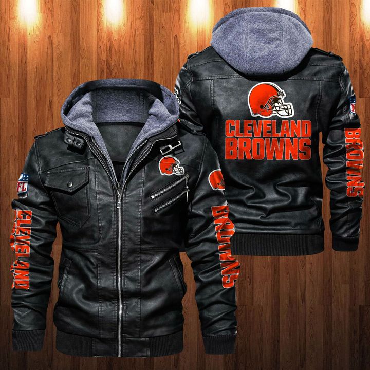 Cleveland Browns Leather Jacket - HVsun