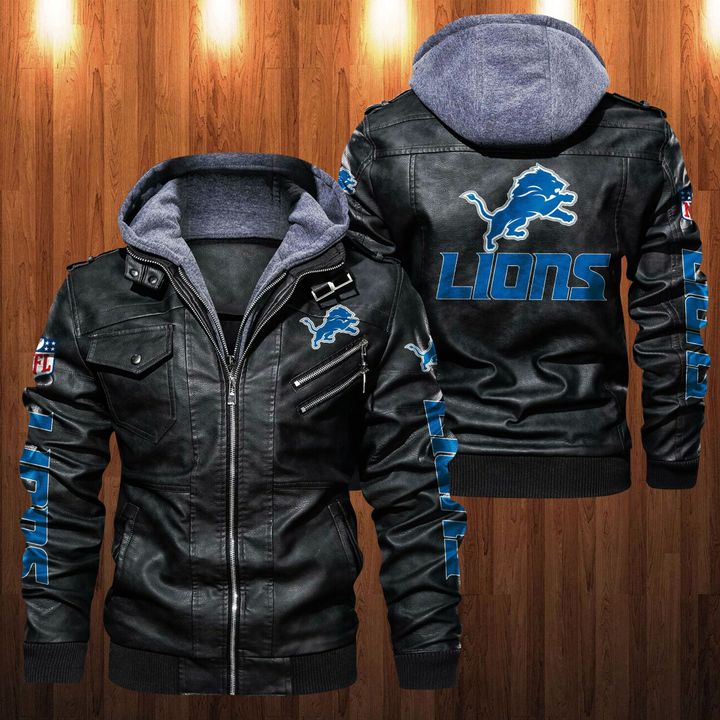 Detroit Lions Leather Jacket - USALast