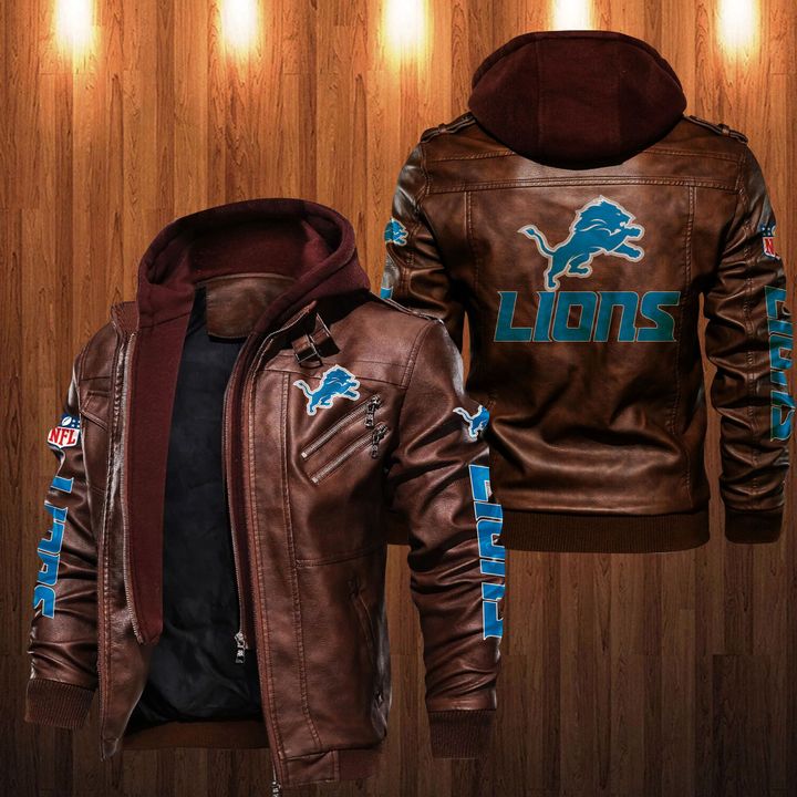 Detroit Lions Leather Jacket - USALast