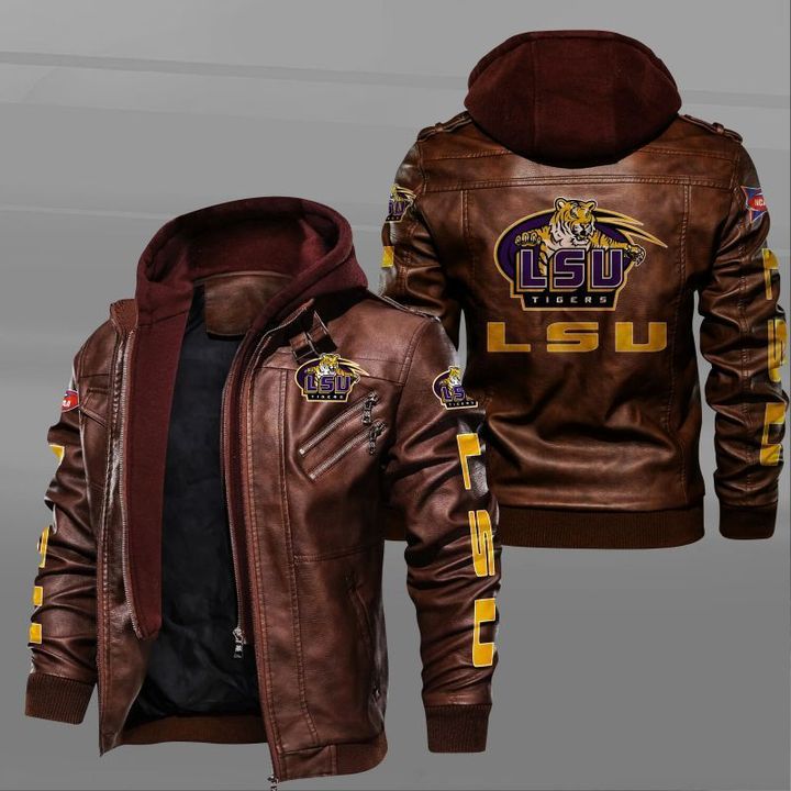 Lsu Tigers Leather Jacket - HVsun