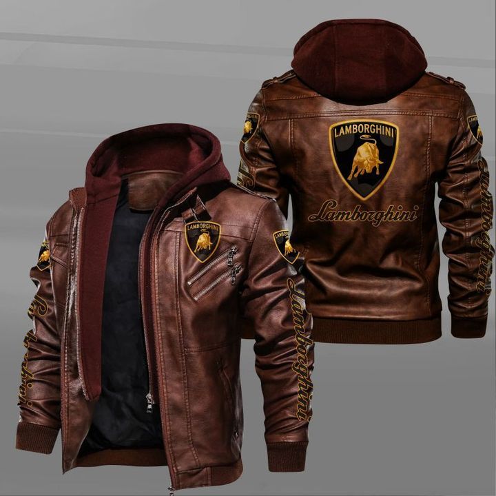 Lamborghini 2D Leather Jacket - HVsun