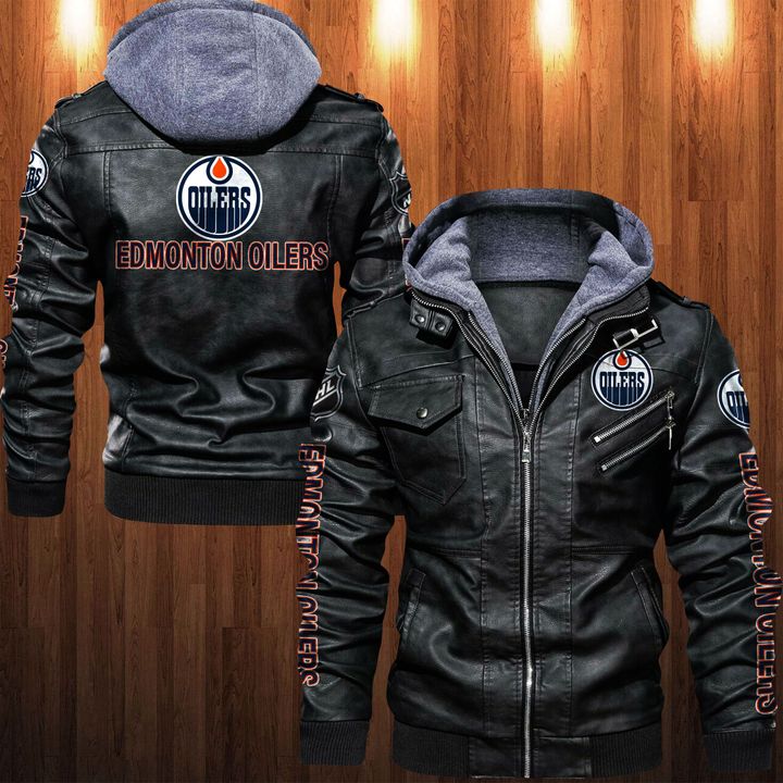 Edmonton Oilers Leather Jacket - HVsun