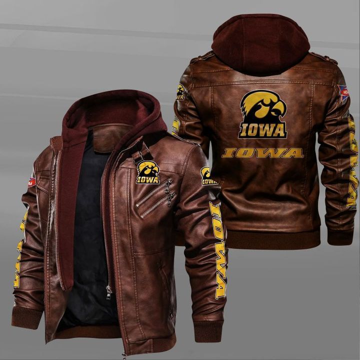 Iowa Hawkeyes Leather Jacket - HVsun