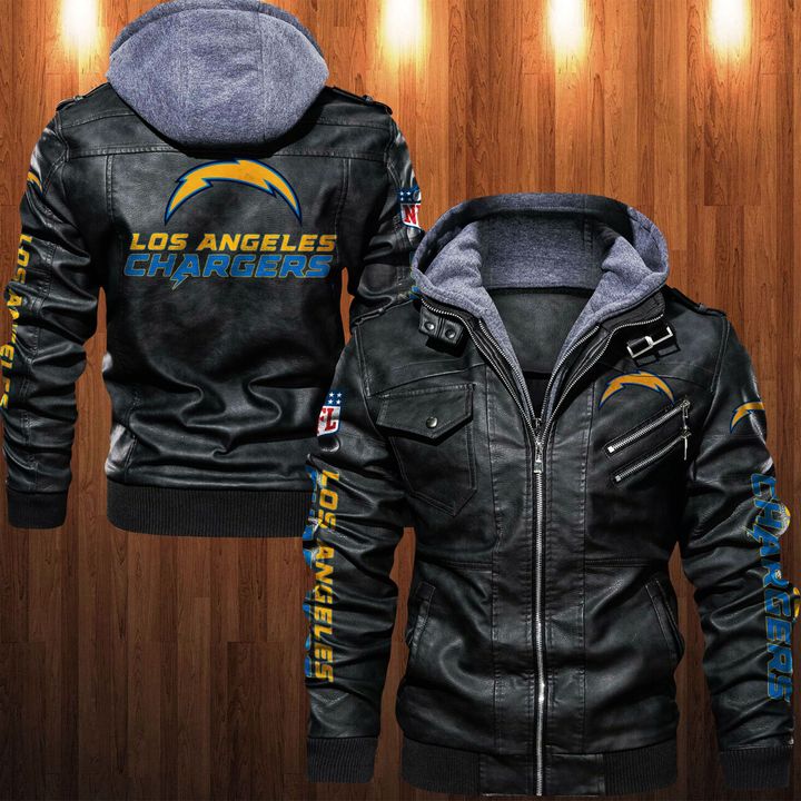 Los Angeles Chargers Leather Jacket - HVsun