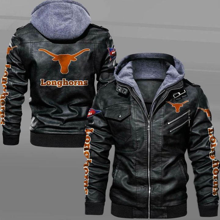 Texas Longhorns Leather Jacket - HVsun