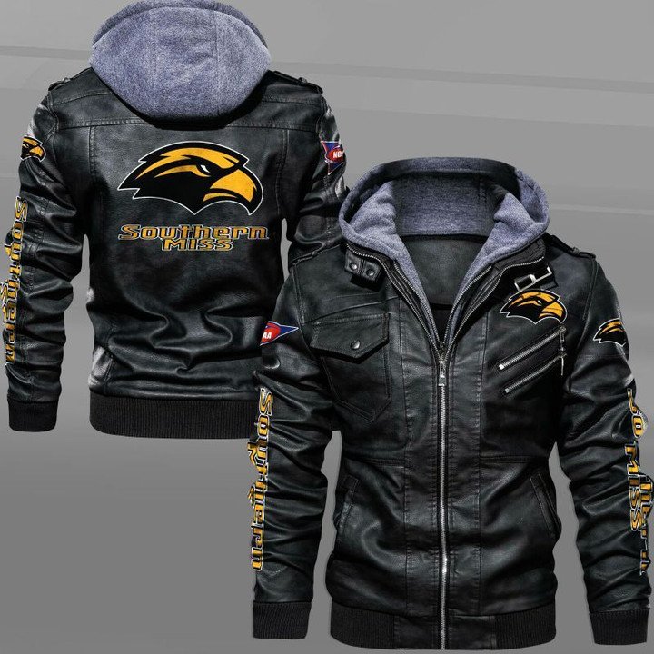 Southern Miss Golden Eagles Leather Jacket - HVsun
