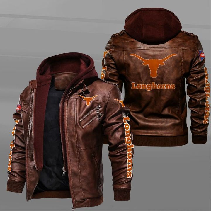 Texas Longhorns Leather Jacket - HVsun