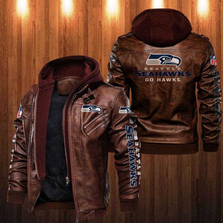 Seattle Seahawks Go Hawks Leather Jacket - HVsun