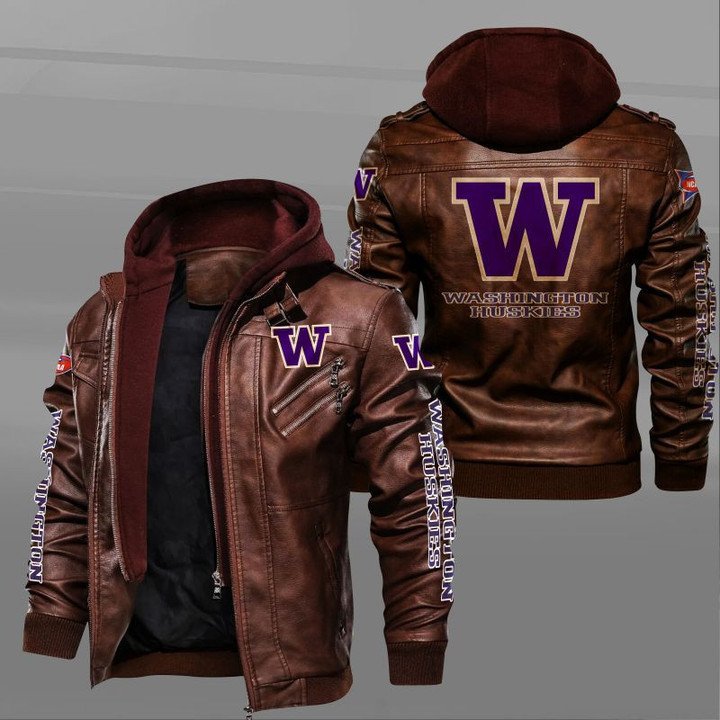 Washington Huskies Leather Jacket - HVsun