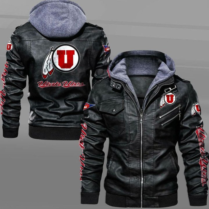 Utah Utes Leather Jacket - HVsun