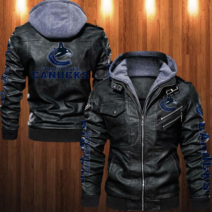 Vancouver Canucks Leather Jacket - HVsun