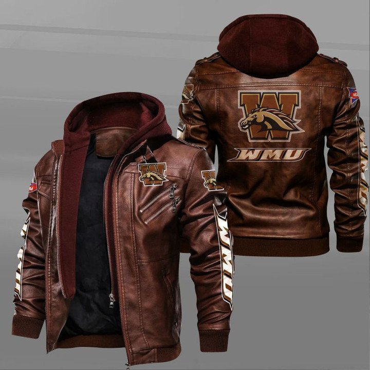 Western Michigan Broncos Leather Jacket - HVsun