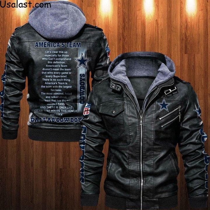 Dallas Cowboys America's Team Leather Jacket - USALast