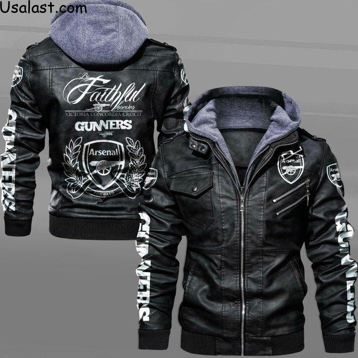 Arsenal Faithful Forever Leather Jacket - HVsun