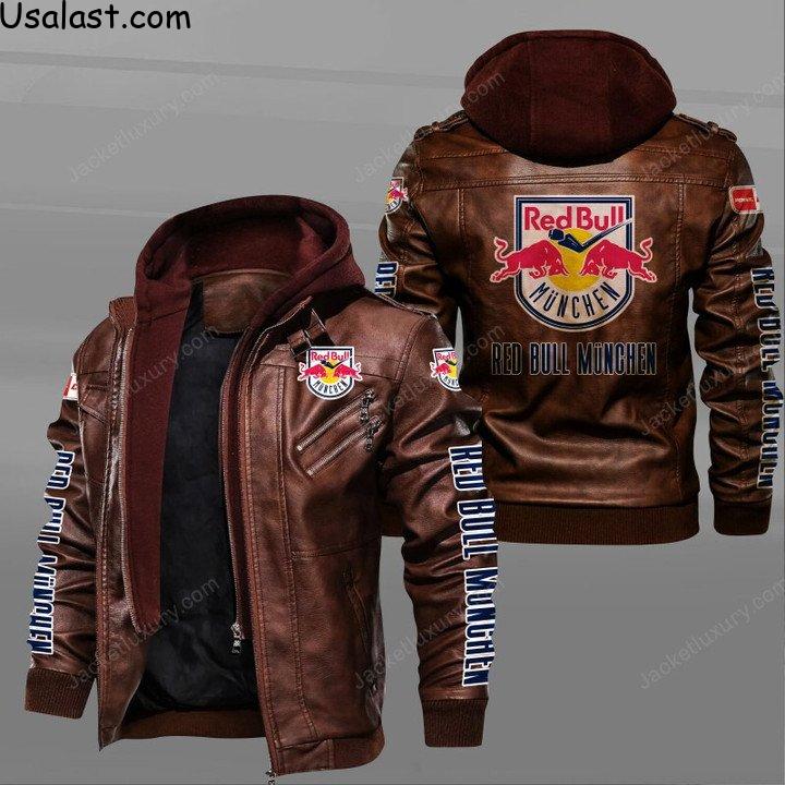 EHC Red Bull Munchen Leather Jacket - USALast