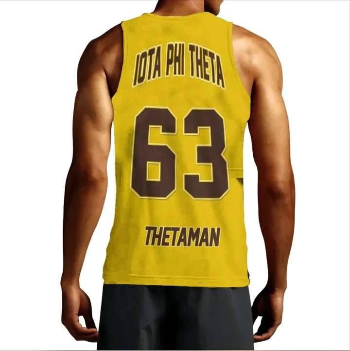 Fraternity Tank Top - Personalized Iota Phi Theta Gold Tank Top