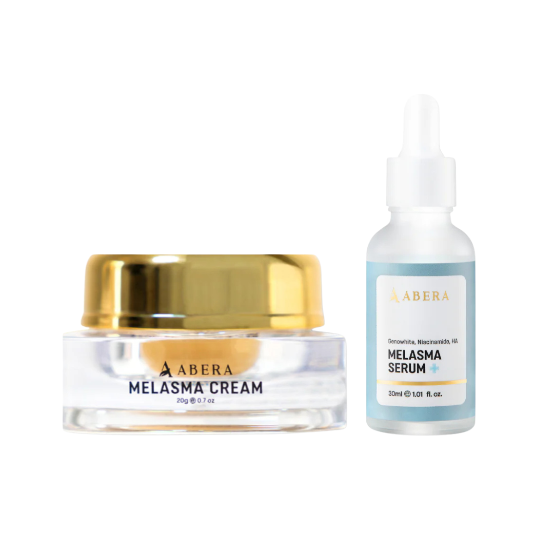 Abera Melasma Serum & Cream Set – Brightening & Even-Tone Skincare Duo with Niacinamide + HA