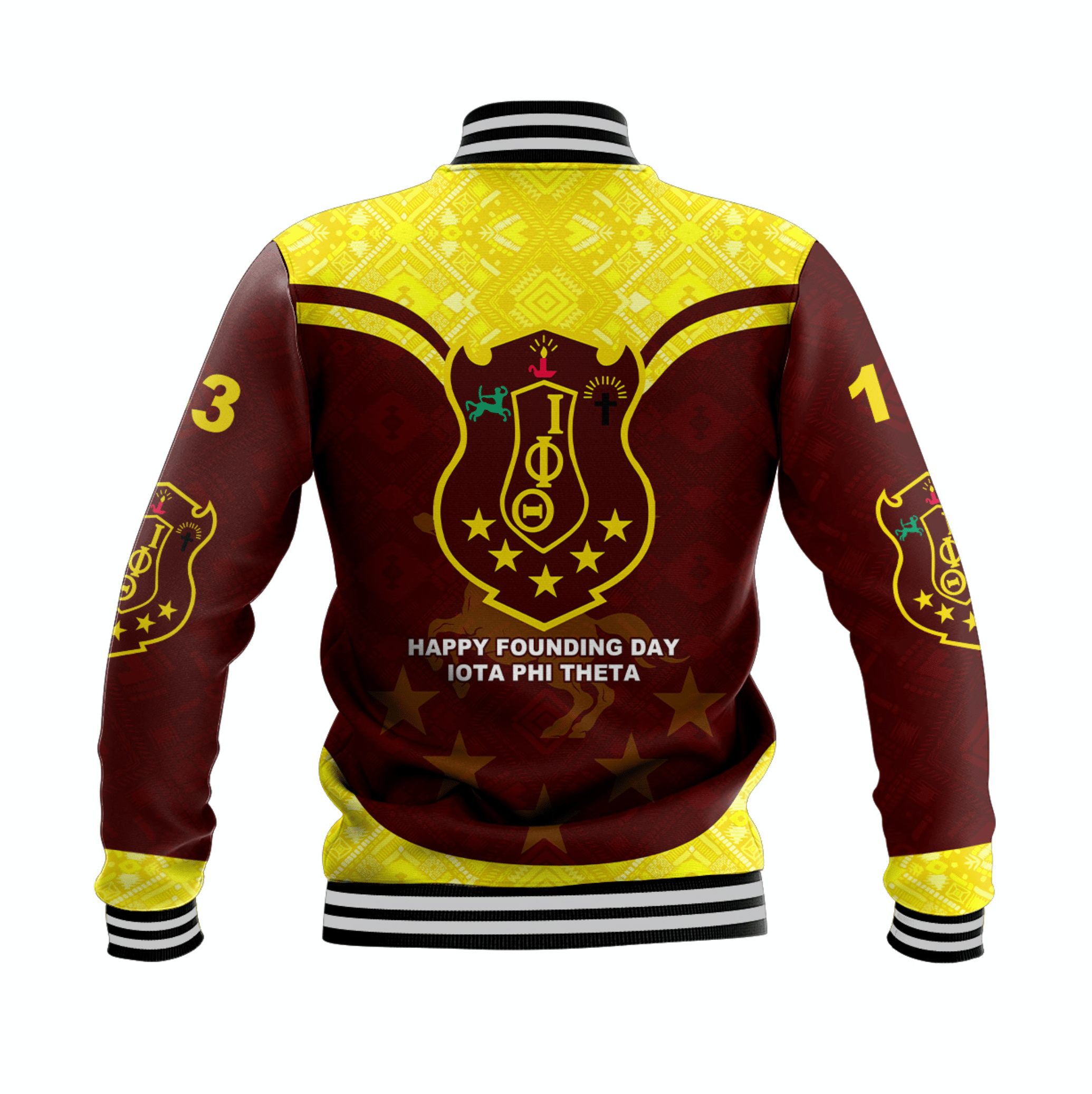 Fraternity Jacket - Iota Phi Theta 58th Anniversary Baseball Jacket Simple Style