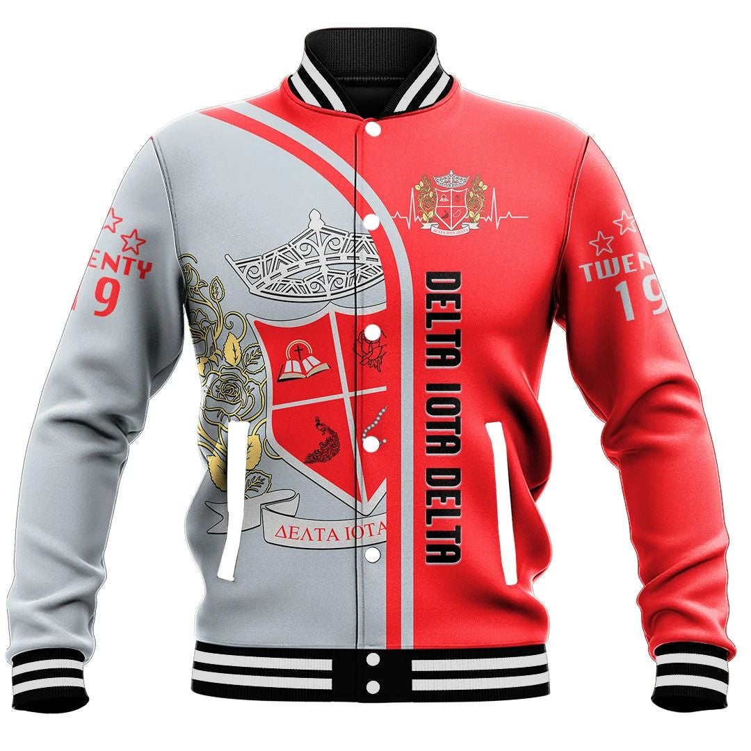 Sorority Jacket - Delta Iota Delta In My Heart Baseball Jacket