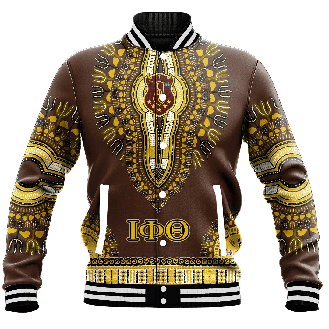 Fraternity Jacket - Iota Phi Theta Dashiki Baseball Jackets
