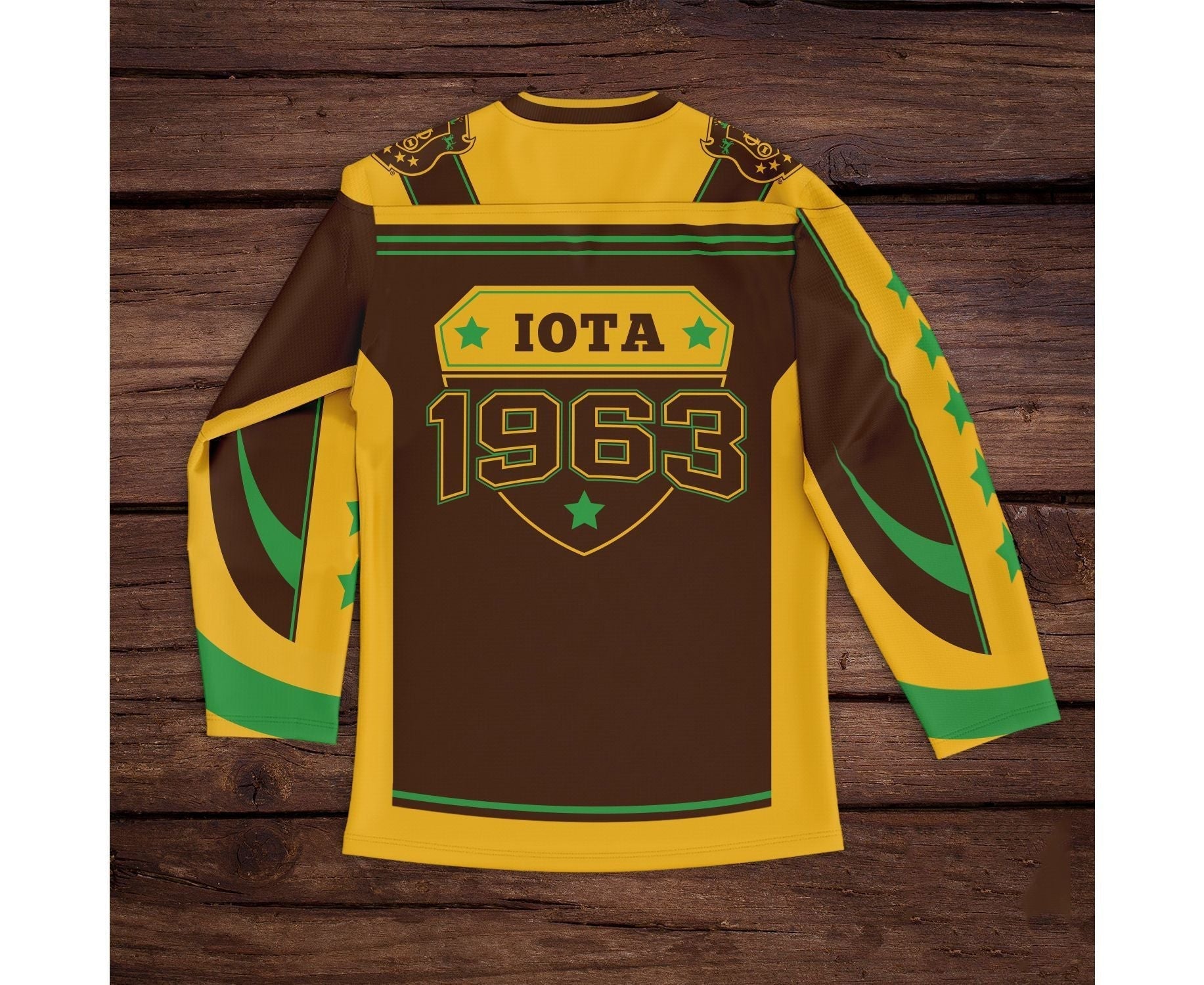 Fraternity Hockey Jersey - Iota Phi Theta Crest Stars Hockey Jersey