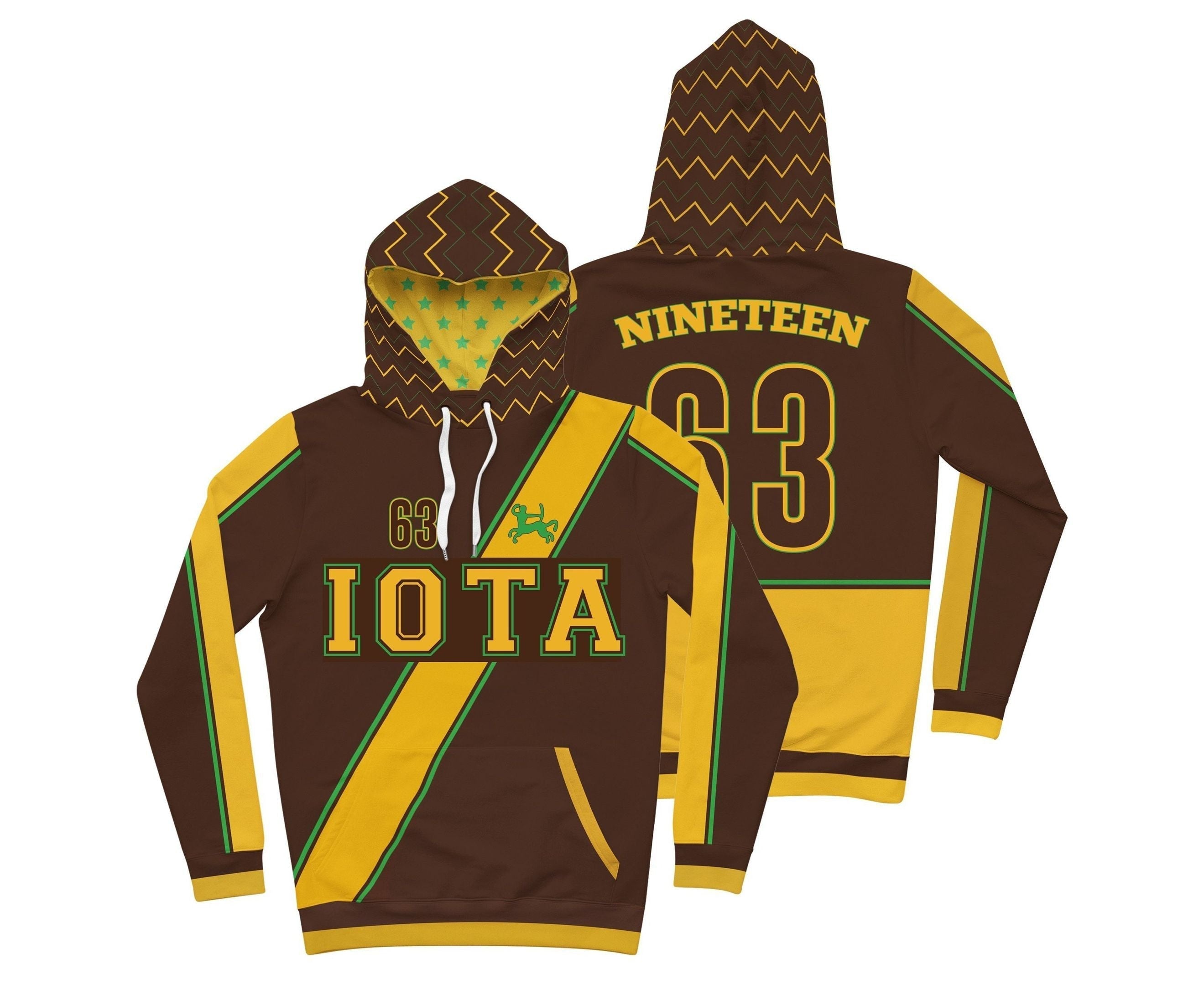 Fraternity Hockey Jersey - Iota Phi Theta Line Straight Ver2 Hockey Jersey