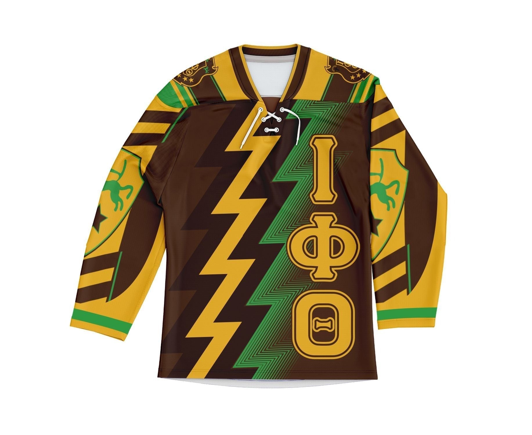 Fraternity Hockey Jersey - Iota Phi Theta Centaus Brown Hockey Jersey