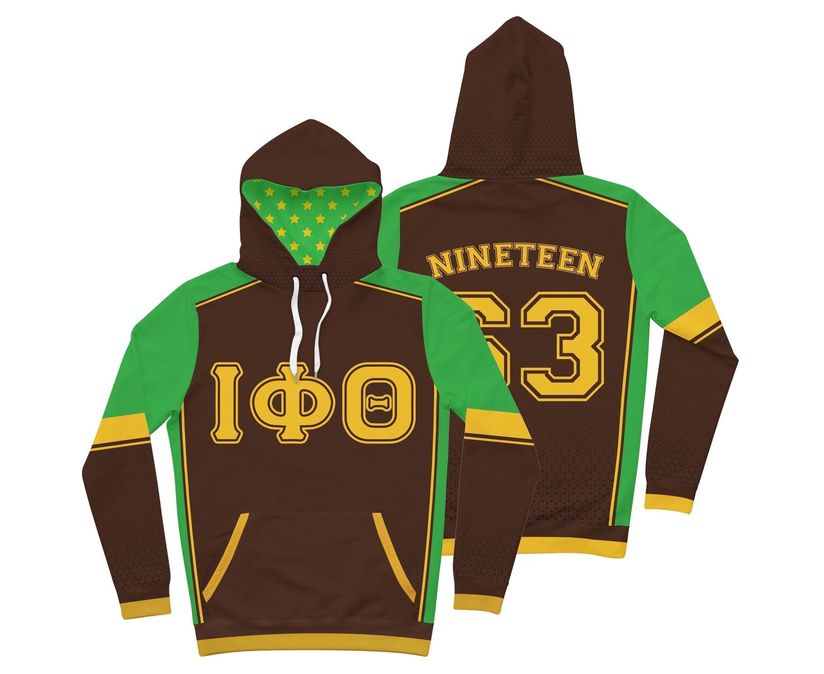 Fraternity Hockey Jersey - Iota Phi Theta Triangle Pattern Hockey Jersey