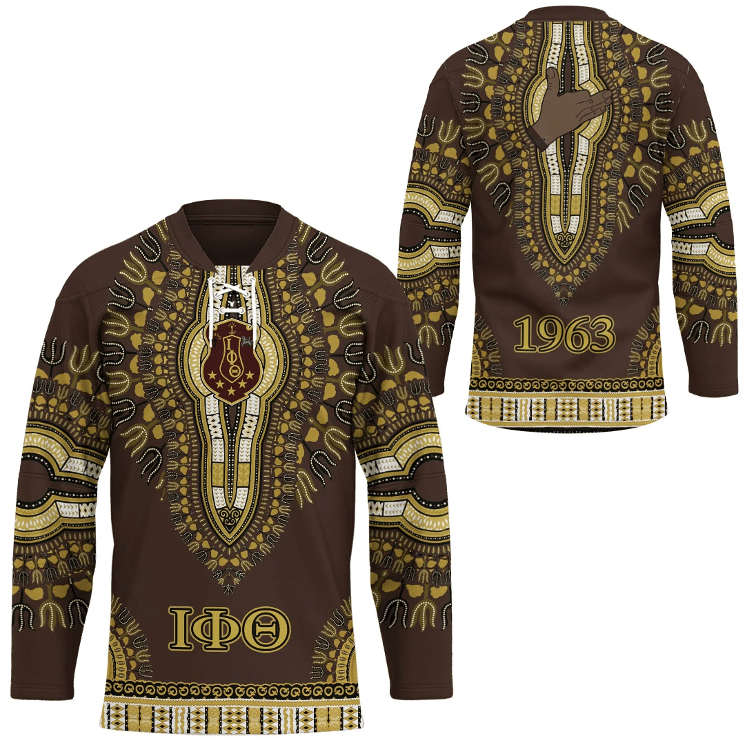 Fraternity Hockey Jersey - Iota Phi Theta Dashiki Hockey Jersey