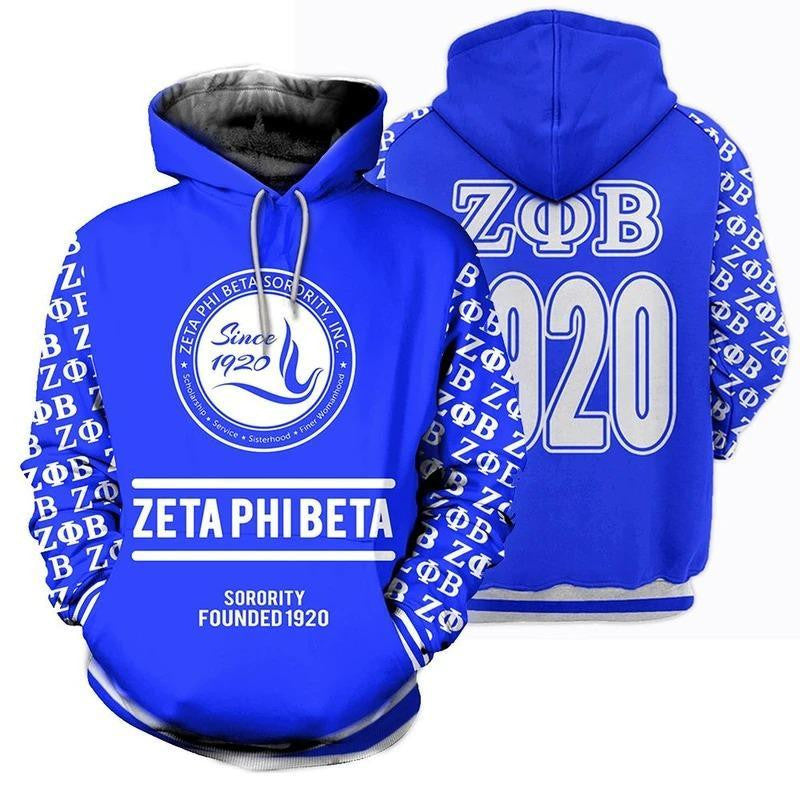 Sorority Hoodie - Zeta Zeta Phi Beta 1920 Hoodie