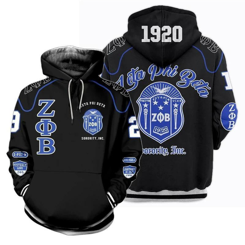 Sorority Hoodie - Z-phi-B Zeta Phi Beta Sorority Inc Hoodie