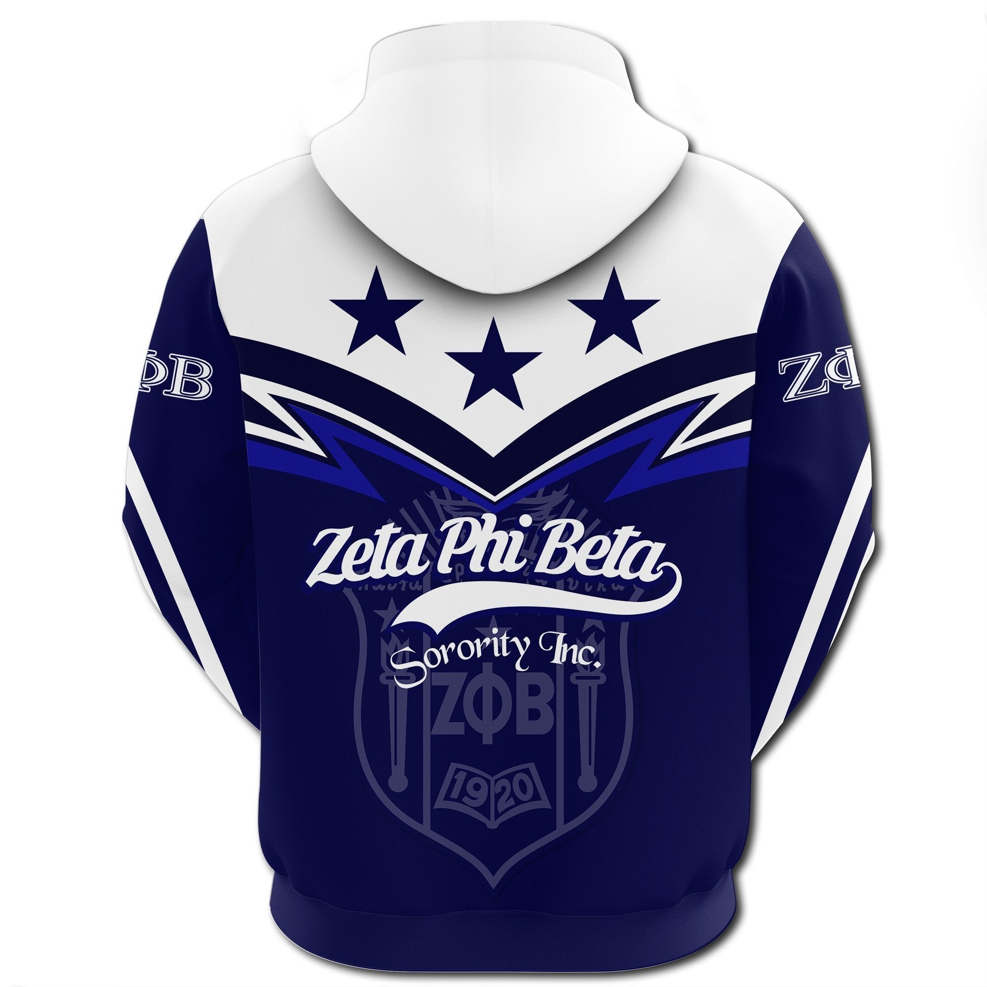 Sorority Hoodie - Original Zeta Phi Beta Hoodie - Zig Zag Style