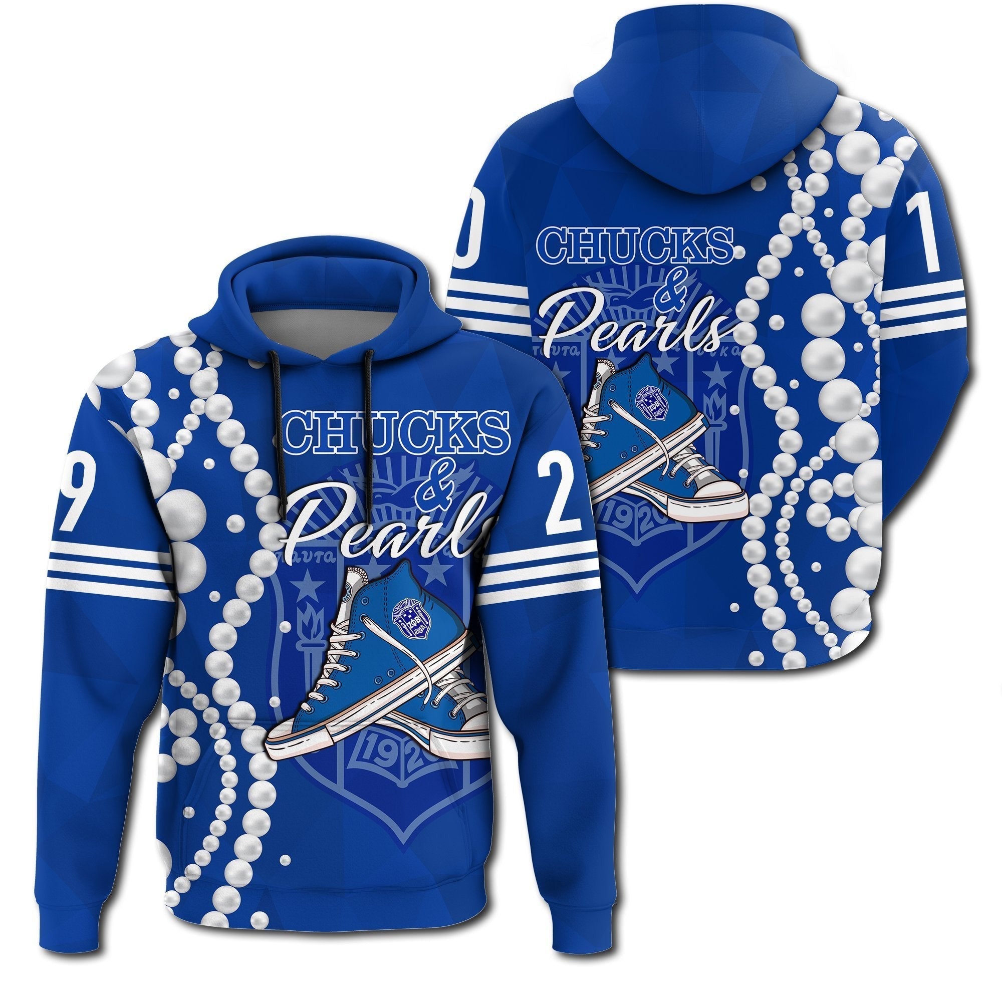 Sorority Hoodie - Zeta Phi Beta K.H Pearls Hoodie