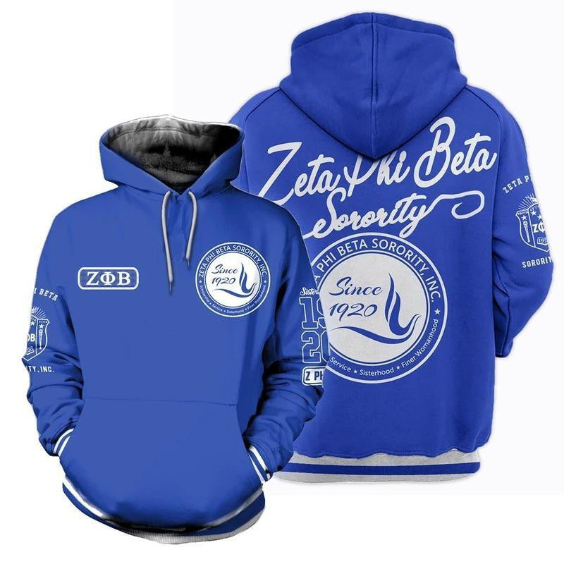 Sorority Hoodie - Zeta Phi Beta Sorority Hoodie