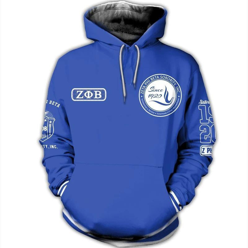 Sorority Hoodie - Zeta Phi Beta Sorority Hoodie