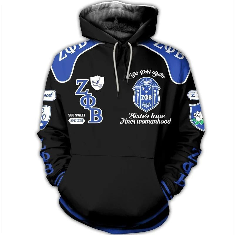 Sorority Hoodie - Dove Zeta Phi Beta 1920 Sorority Hoodie
