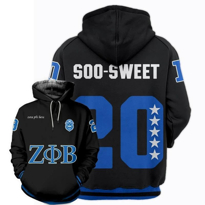 Sorority Hoodie - Soo Sweet Zeta Phi Beta Hoodie