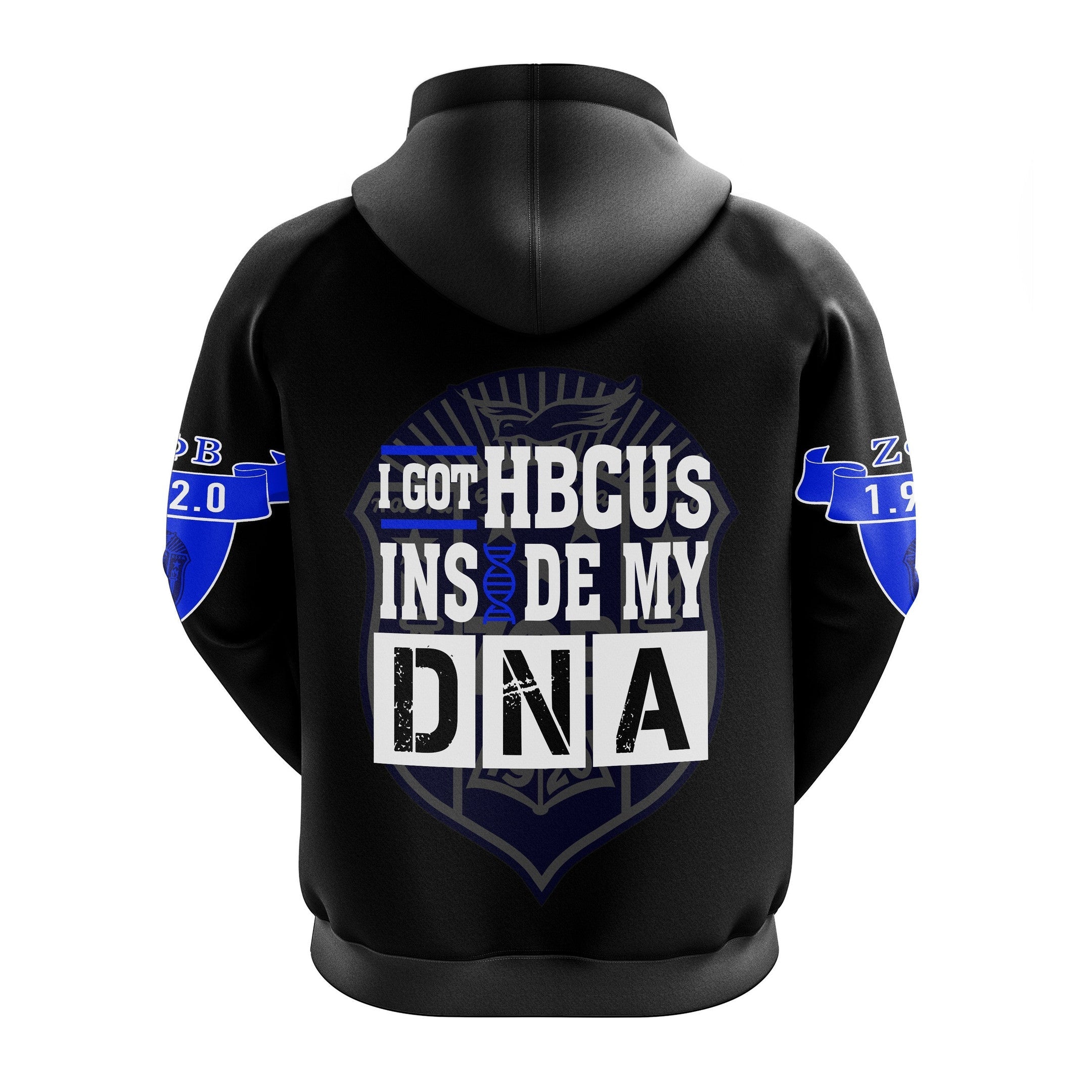 Sorority Hoodie - Zeta Phi Beta HBCU DNA Pullover Hoodie