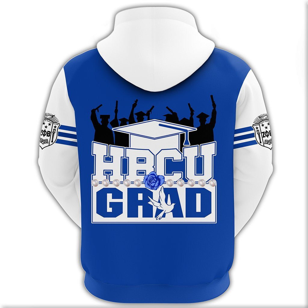 Sorority Hoodie - Zeta Phi Beta HBCU Graduation Pullover Hoodie